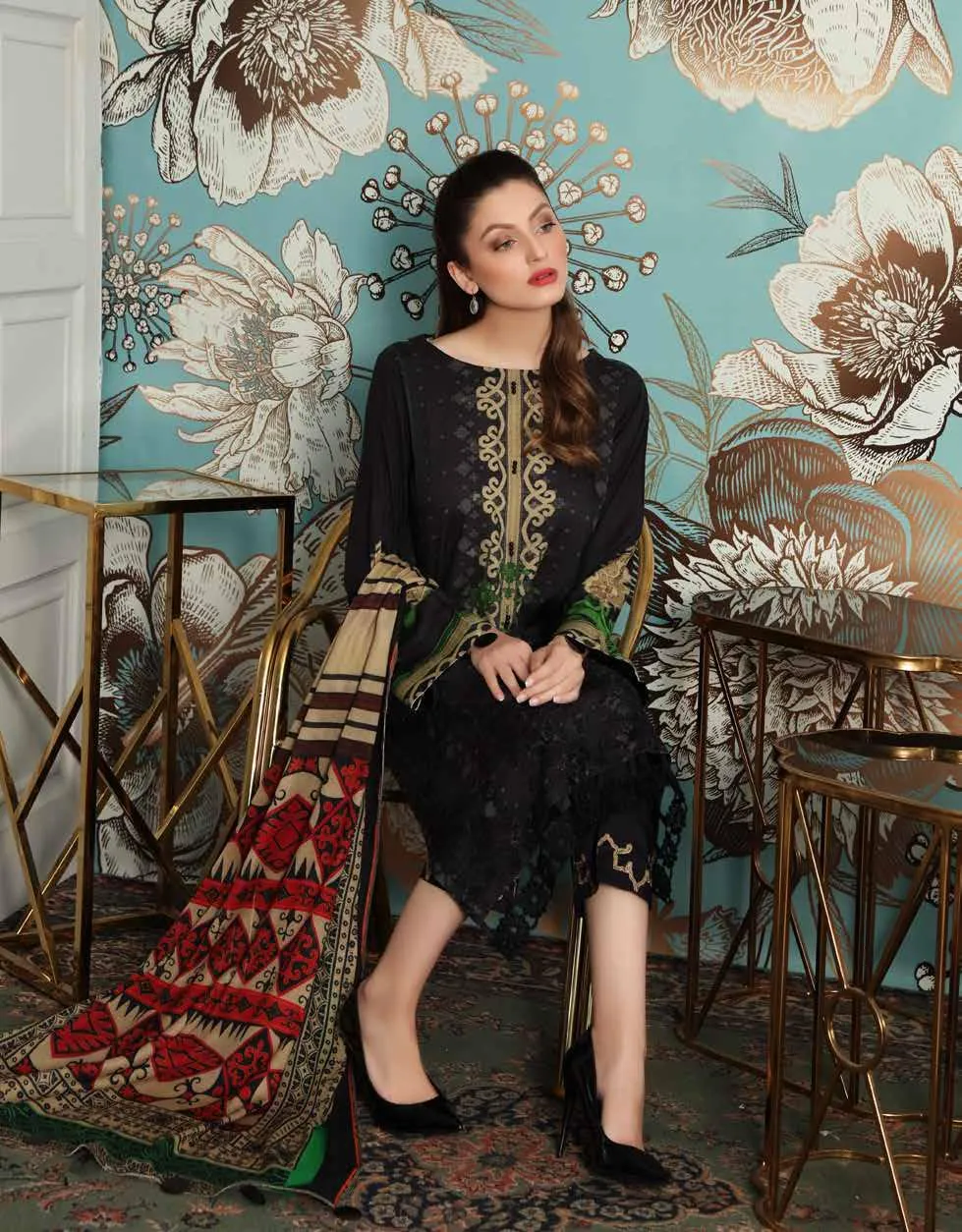Charizma Combinations Embroidered Linen Collection '21 – CCW-07