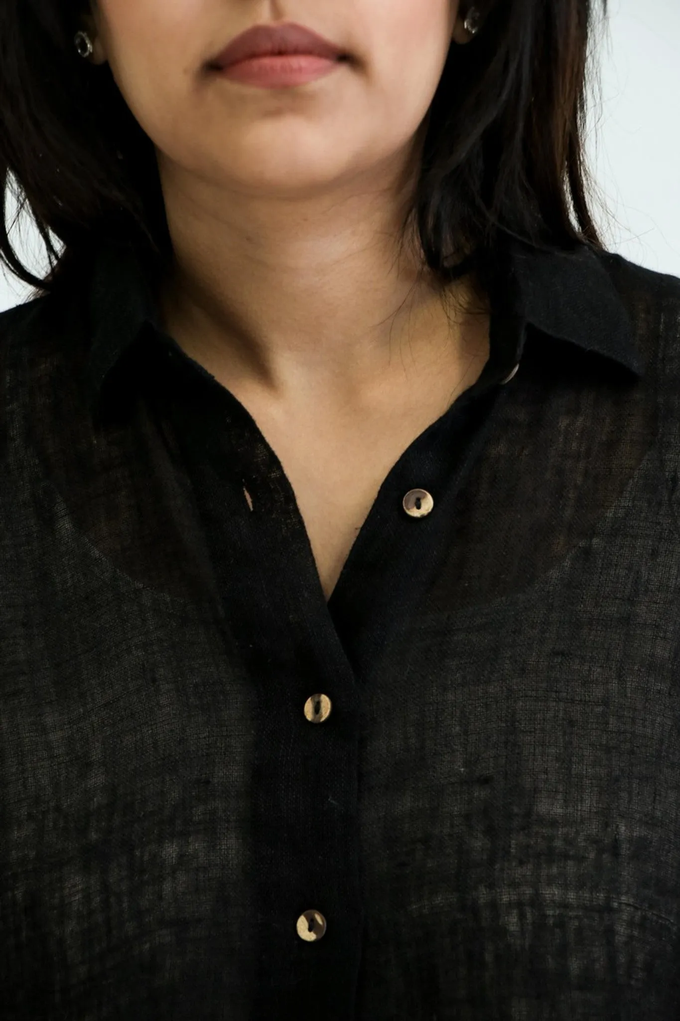 Giana Shirt Dress | Black