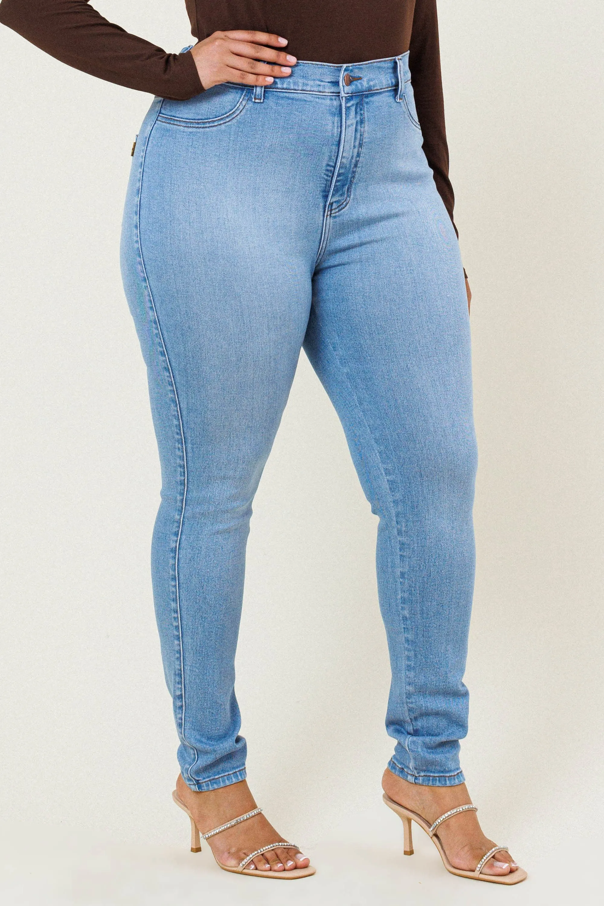 Plus Cozy Vibrant Skinny Jeans